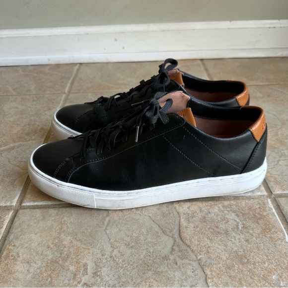 BYLT Everyday Shoes Black Leather Casual Sneakers Premium Basics​​ - Picture 5 of 8
